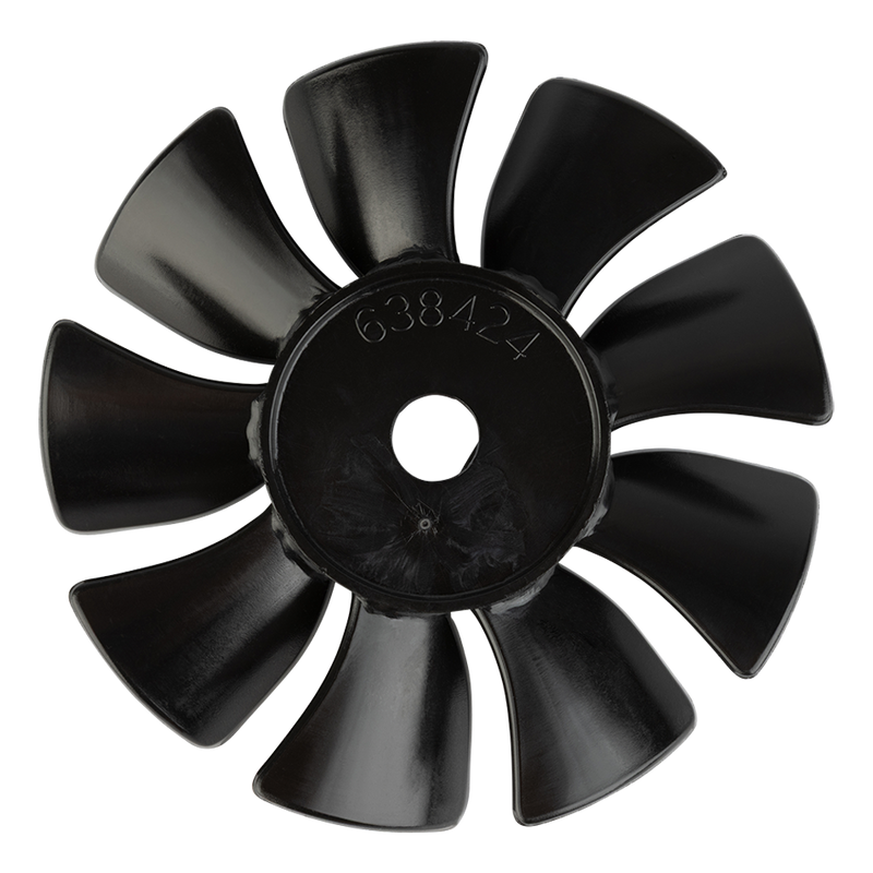Ventilador preto Thomas 2650 e 2660 - veio de 1/2" 638424
